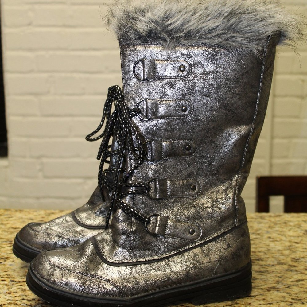 Ashley Stewart Wide-calf Mountain Top Snow Boot